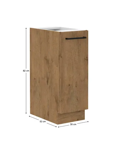 Cabinet bucătărie VEGA D30 CARGO BB, 30x52x82 cm, PAL melaminat stejar Lancelot | MobilaOK