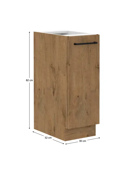 Cabinet bucătărie VEGA D30 CARGO BB, 30x52x82 cm, PAL melaminat stejar Lancelot | MobilaOK