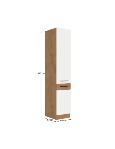 Dulap VEGA 40, dormitor/hol, 40x210x57 cm, PAL melaminat | MobilaOK