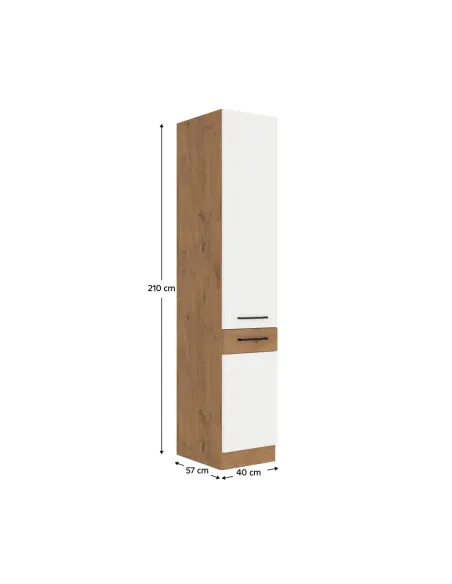 Dulap VEGA 40, dormitor/hol, 40x210x57 cm, PAL melaminat | MobilaOK