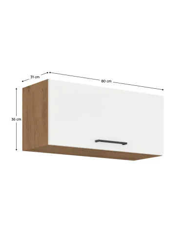 Cabinet superior VEGA 80, bucătărie, 80x31x36 cm, PAL melaminat | MobilaOK