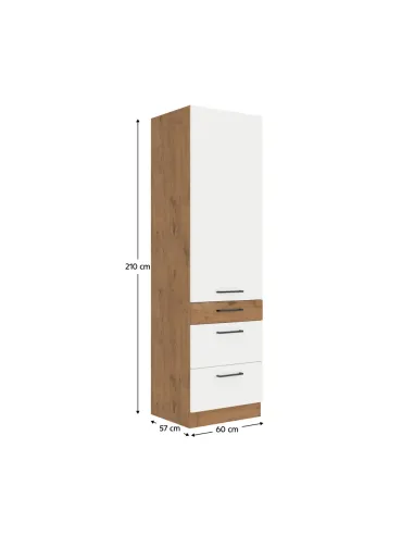 Dulap VEGA, bucatarie, 60x57x210 cm, PAL melaminat | MobilaOK