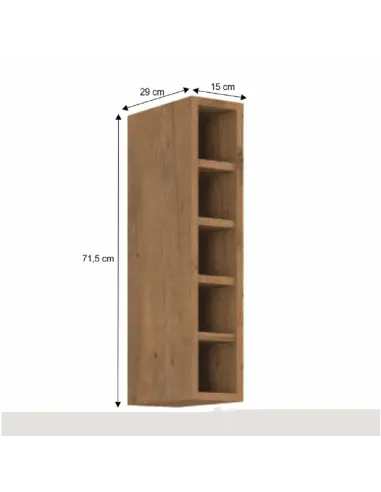 Cabinet superior VEGA, bucatarie, 15x29x71.5 cm, PAL melaminat | MobilaOK