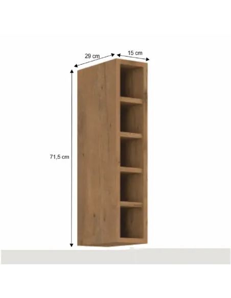 Cabinet superior VEGA, bucatarie, 15x29x71.5 cm, PAL melaminat | MobilaOK