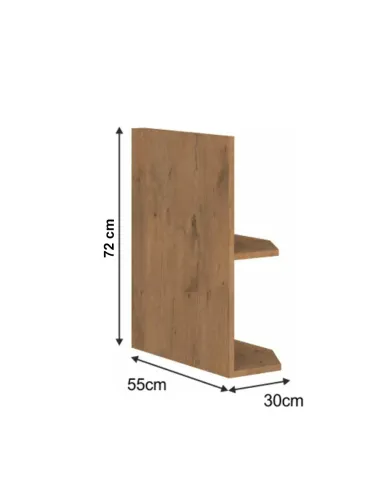 Cabinet bucătărie VEGA 30 D ZAK BB, 30x55x72 cm, PAL laminat stejar Lancelot | MobilaOK