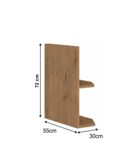 Cabinet bucătărie VEGA 30 D ZAK BB, 30x55x72 cm, PAL laminat stejar Lancelot | MobilaOK