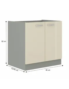 Cabinet bucătărie, PRADO, bucătărie, 80x60x82 cm, PAL melaminat | MobilaOK 2