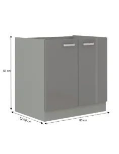 Cabinet inferior PRADO, bucatarie, 80x60x82 cm, PAL melaminat | MobilaOK 2