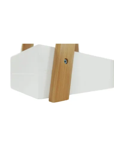 Raft, VEGO, living/dormitor, 30x18.5x81 cm, MDF alb/bambus | MobilaOK