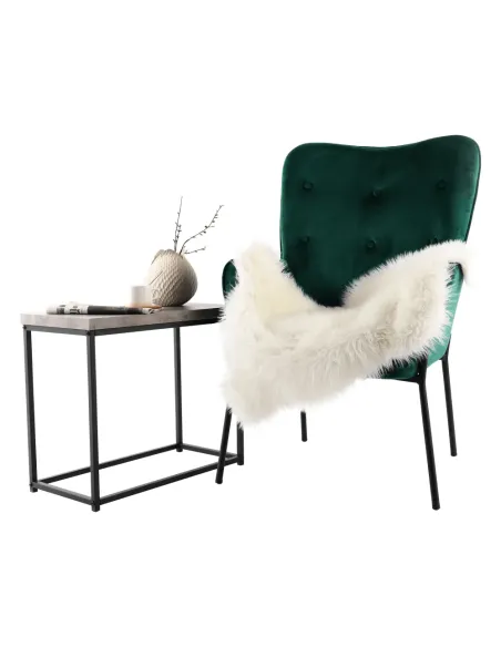 Măsuță de cafea TENDER living 60x30x50 cm Oțel/Lemn | MobilaOK