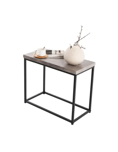 Măsuță de cafea TENDER living 60x30x50 cm Oțel/Lemn | MobilaOK