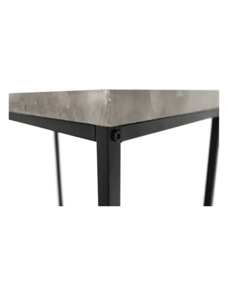 Măsuță de cafea TENDER living 60x30x50 cm Oțel/Lemn | MobilaOK