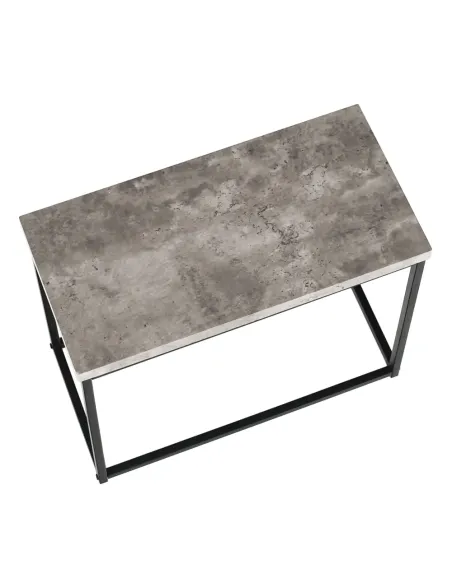 Măsuță de cafea TENDER living 60x30x50 cm Oțel/Lemn | MobilaOK