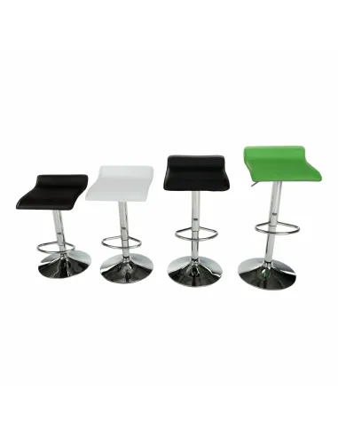Scaun de bar LARIA NEW, bucătarie/bar, 37x38.5x64-85 cm, piele eco/crom | MobilaOK
