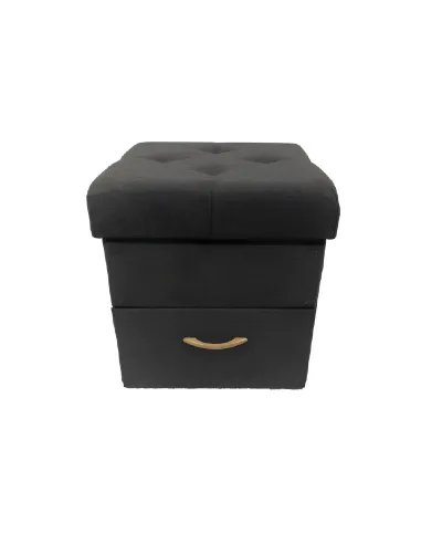 Taburet SULOT TYP 1, living/bucatarie, 42x42x43 cm, tesatura, sertar | MobilaOK