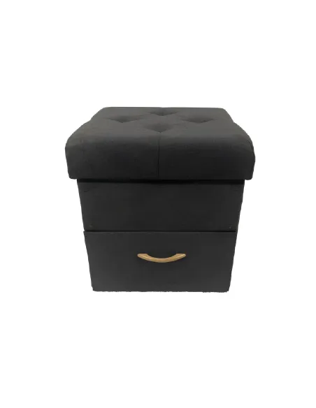 Taburet SULOT TYP 1, living/bucatarie, 42x42x43 cm, tesatura, sertar | MobilaOK