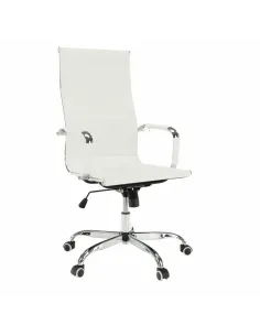 Scaun de birou AZURE 2, alb, 54.5x63x106-114 cm, piele ecologica | MobilaOK