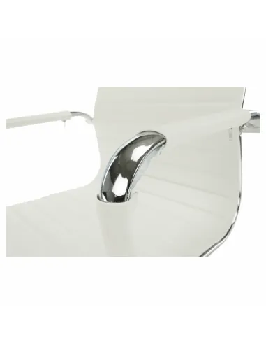 Scaun de birou AZURE 2, alb, 54.5x63x106-114 cm, piele ecologica | MobilaOK