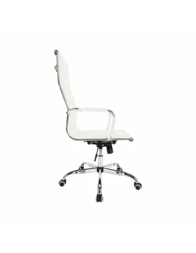 Scaun de birou AZURE 2, alb, 54.5x63x106-114 cm, piele ecologica | MobilaOK