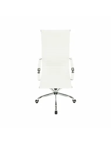 Scaun de birou AZURE 2, alb, 54.5x63x106-114 cm, piele ecologica | MobilaOK