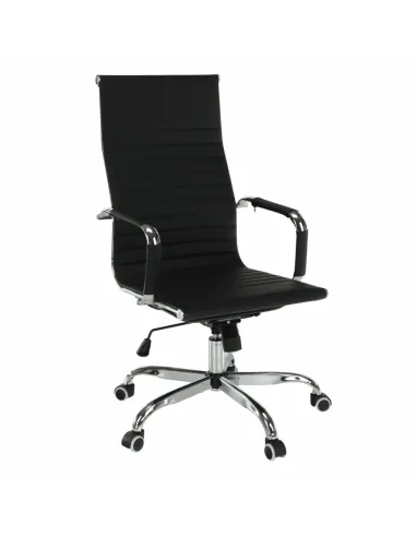 Scaun de birou AZURE 2, birou, 54.5x63x106-114 cm, piele ecologică/crom | MobilaOK