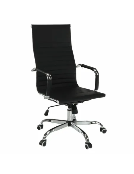 Scaun de birou AZURE 2, birou, 54.5x63x106-114 cm, piele ecologică/crom | MobilaOK