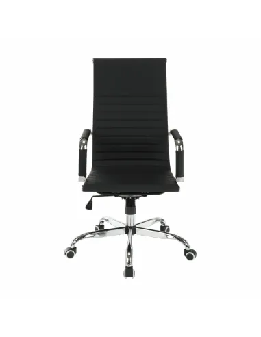 Scaun de birou AZURE 2, birou, 54.5x63x106-114 cm, piele ecologică/crom | MobilaOK