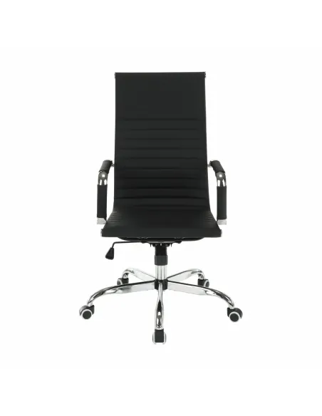 Scaun de birou AZURE 2, birou, 54.5x63x106-114 cm, piele ecologică/crom | MobilaOK