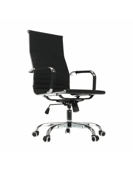 Scaun de birou AZURE 2, birou, 54.5x63x106-114 cm, piele ecologică/crom | MobilaOK