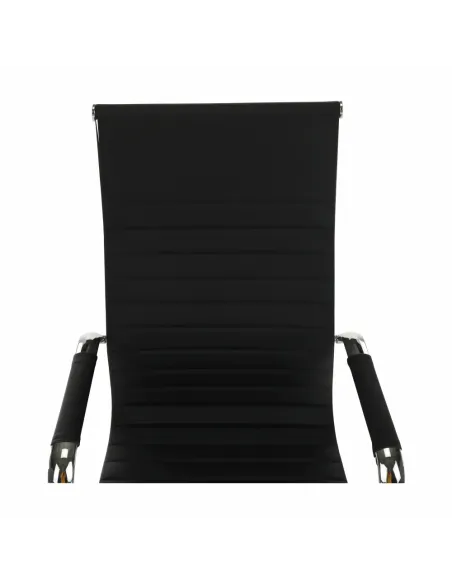 Scaun de birou AZURE 2, birou, 54.5x63x106-114 cm, piele ecologică/crom | MobilaOK