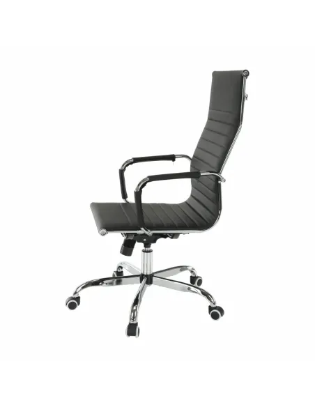 Scaun de birou AZURE 2, birou, 54.5x63x106-114 cm, piele ecologică/crom | MobilaOK
