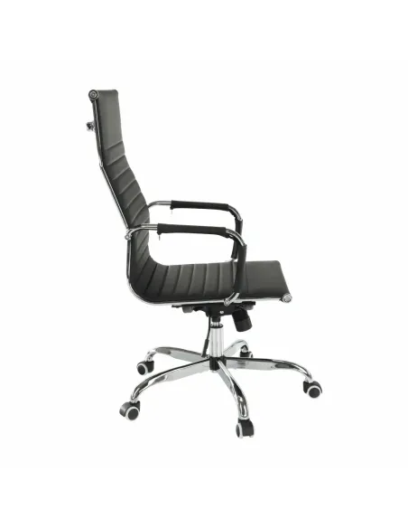 Scaun de birou AZURE 2, birou, 54.5x63x106-114 cm, piele ecologică/crom | MobilaOK