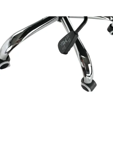 Scaun de birou, piele eco/metal, negru/crom, FARAN | MobilaOK