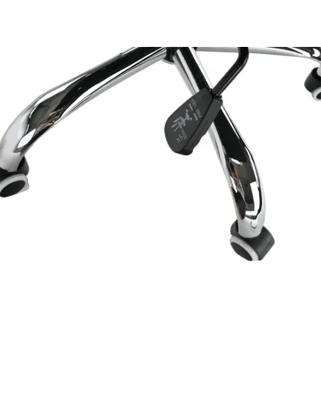 Scaun de birou, piele eco/metal, negru/crom, FARAN | MobilaOK
