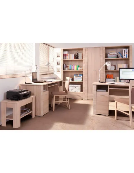 Dulap GRAND, living/dormitor, 92.8x192x55 cm, PAL laminat stejar sonoma | MobilaOK