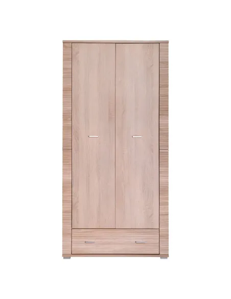Dulap GRAND, living/dormitor, 92.8x192x55 cm, PAL laminat stejar sonoma | MobilaOK