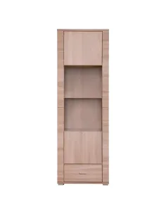 Vitrină KONDELA GRAND 05, living/dormitor/birou, 63x192x39 cm, PAL laminat stejar sonoma | MobilaOK
