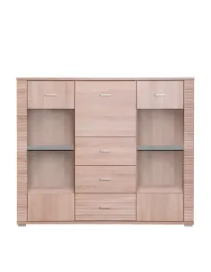 Scrin GRAND 08, living/dormitor/birou, 140x118x39 cm, PAL stejar sonoma | MobilaOK