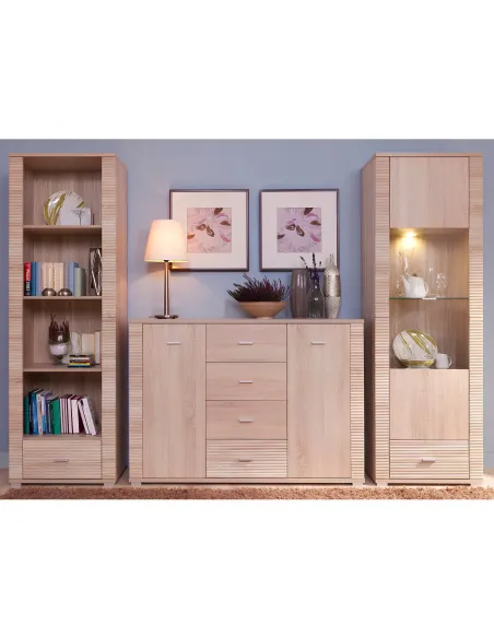 Comodă GRAND, pentru living/dormitor/birou, 140x96x39 cm, PAL melaminat | MobilaOK
