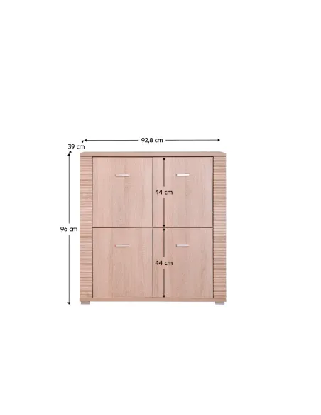 Comodă GRAND, living/dormitor/birou, 92.8x39x96 cm, PAL melaminat | MobilaOK
