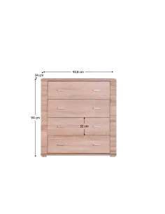 Scrin GRAND, pentru living, dormitor, birou, 92.8x94x34 cm, PAL melaminat | MobilaOK 2