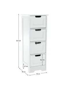 Comodă ATENE TYPUL 7 dormitor 30x30x81.5 cm MDF lăcuit | MobilaOK 2