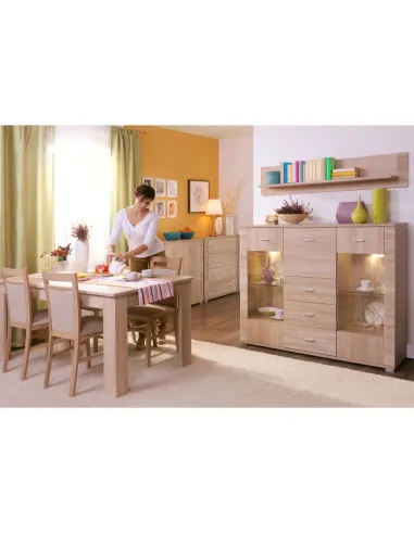 Scrin GRAND, pentru living, dormitor, birou, 92.8x94x34 cm, PAL melaminat | MobilaOK