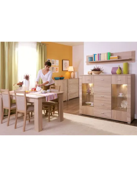 Scrin GRAND, pentru living, dormitor, birou, 92.8x94x34 cm, PAL melaminat | MobilaOK