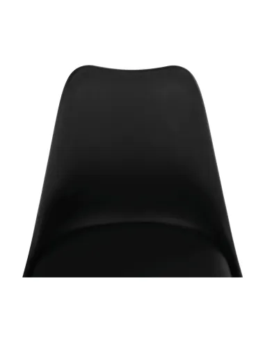 Scaun BALI 2 NEW pentru birou/living, 48x54x80 cm, din lemn/plastic/piele ecologică | MobilaOK
