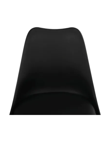 Scaun BALI 2 NEW pentru birou/living, 48x54x80 cm, din lemn/plastic/piele ecologică | MobilaOK