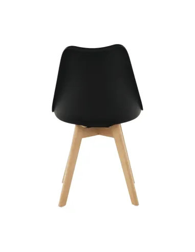 Scaun BALI 2 NEW pentru birou/living, 48x54x80 cm, din lemn/plastic/piele ecologică | MobilaOK