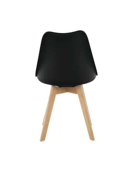 Scaun BALI 2 NEW pentru birou/living, 48x54x80 cm, din lemn/plastic/piele ecologică | MobilaOK