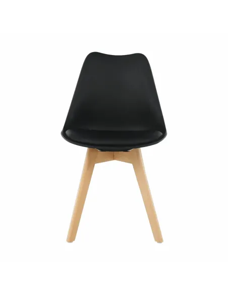 Scaun BALI 2 NEW pentru birou/living, 48x54x80 cm, din lemn/plastic/piele ecologică | MobilaOK