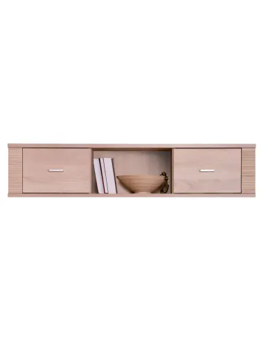 Dulap suspendat GRAND, pentru living/dormitor/birou, 139.2x33x25 cm, PAL melaminat stejar sonoma | MobilaOK